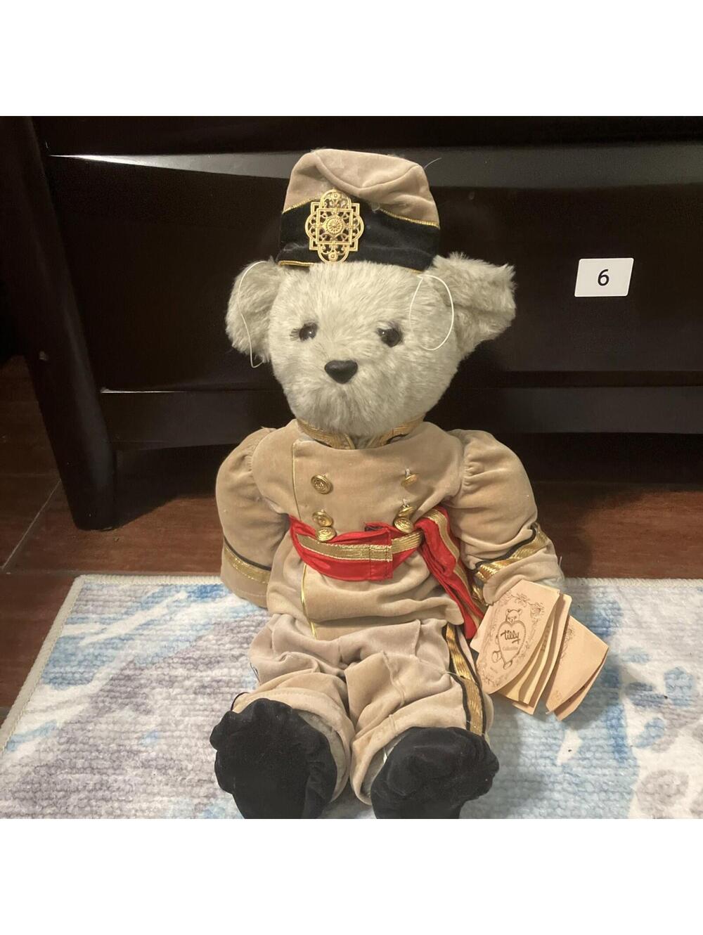 VTG Tilly Collectible 18” Tall 1988 Bear With COA  BG Bradley Barrington 24/1000